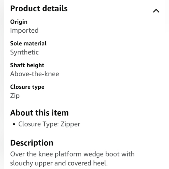 Chinese Laundry Black Faux Suede Over the Knee Slouch Wedge Heel Boot - size 8.5 - Picture 5 of 16